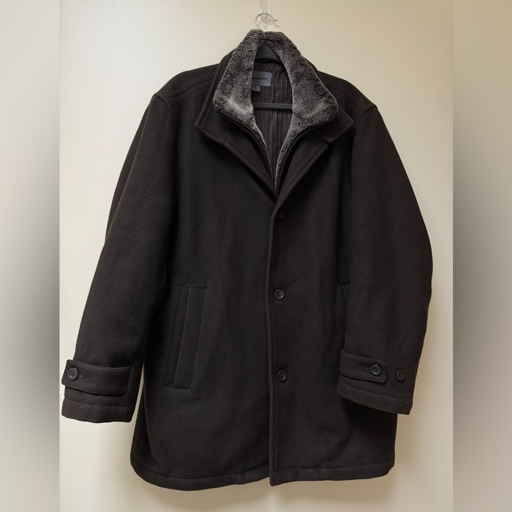 Johnston & Murphy  × Vintage Wool Cashmere Button Car Coat Jacket ▪️ - Picture 3 of 15